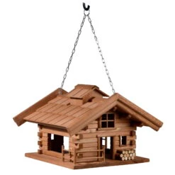 Vogelfutterhaus 'Almhütte 2.0', Braun, Holz 13 Vogelfutterhaus 'Almhütte 2.0', Braun, Holz -Gartenbedarf Geschäft 0910101449 Vogelfutterhaus Almhuette 1 96588