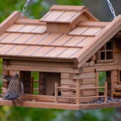 Vogelfutterhaus 'Almhütte 2.0', Braun, Holz 11 Vogelfutterhaus 'Almhütte 2.0', Braun, Holz -Gartenbedarf Geschäft 0910101449 Vogelfutterhaus Almhuette 4 96586