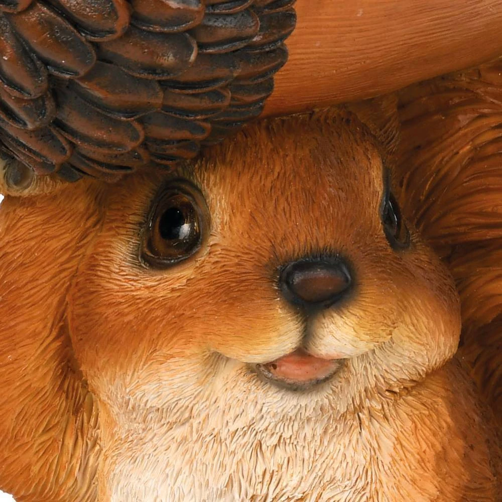 Futterschale Mit Eichhörnchen, Braun, 18,5 X 10 X 20,5 Cm 4 Futterschale Mit Eichhörnchen, Braun, 18,5 X 10 X 20,5 Cm – Bild 2