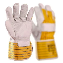 Kölle Arbeitshandschuhe "Bruno" Gr. 10, Hellgrau/gelb -Gartenbedarf Geschäft 0910703042 Koelle Arbeitshandschuh Bruno Gr10 hellgraugelb 2 16842