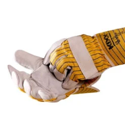 Kölle Arbeitshandschuhe "Bruno" Gr. 10, Hellgrau/gelb -Gartenbedarf Geschäft 0910703042 Koelle Arbeitshandschuh Bruno Gr10 hellgraugelb 3 16843