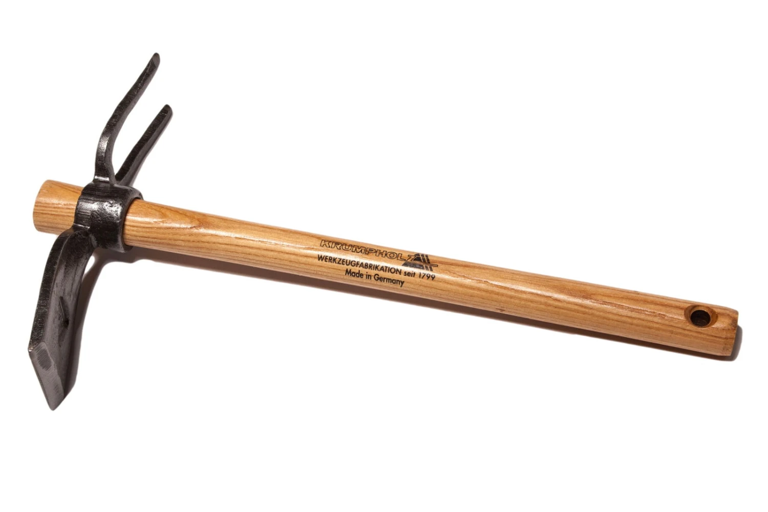 Krumpholz Gartenhäckchen Geschmiedet, Mit 2 Zinken, Rundem Auge Und Eschenstiel 40 Cm 3 Krumpholz Gartenhäckchen Geschmiedet, Mit 2 Zinken, Rundem Auge Und Eschenstiel 40 Cm