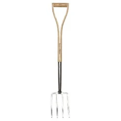 Kinder Spatengabel, Edelstahl, Eschenholz