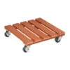 Wagner Multi Pflanzenroller Aus WPC, Terracotta, Ca. 29x29 Cm -Gartenbedarf Geschäft 0920600433 MultiRoller WPC terracotta 29x29cm 4AP TK80Kg 38834
