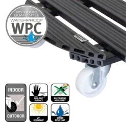 Multi Roller WPC, 120 Kg Tragkraft, Ca. 50 X 50 X 11 Cm -Gartenbedarf Geschäft 0920600471 multi roller wpc anthrazit 5 116663