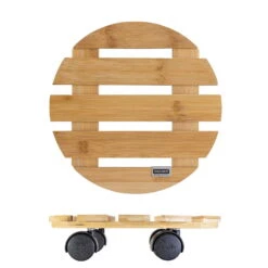 Multi Roller Bambus, 100 Kg Tragkraft, Ø 29 Cm -Gartenbedarf Geschäft 0920600474 multi roller bambus hell 6 116668