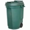 Siena Garden Fahrbarer Abfallbehälter Aus Kunststoff -Gartenbedarf Geschäft 0920600480 Fahrbarer Abfallbehaelter gruen 110 L 55x58x81cm 51750