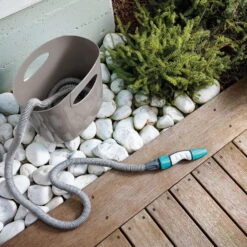Aquapop Mit Selbstaufdehnbarem Schlauch, 5-15m, Braun, Kunststoff / Polyester -Gartenbedarf Geschäft 0930200478 Aquapop mit 5 15m selbstdehnbarem Schlauch braun 1 58939