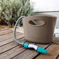 Aquapop Mit Selbstaufdehnbarem Schlauch, 5-15m, Braun, Kunststoff / Polyester -Gartenbedarf Geschäft 0930200478 Aquapop mit 5 15m selbstdehnbarem Schlauch braun 2 58938