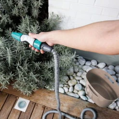 Aquapop Mit Selbstaufdehnbarem Schlauch, 5-15m, Braun, Kunststoff / Polyester -Gartenbedarf Geschäft 0930200478 Aquapop mit 5 15m selbstdehnbarem Schlauch braun 3 58937