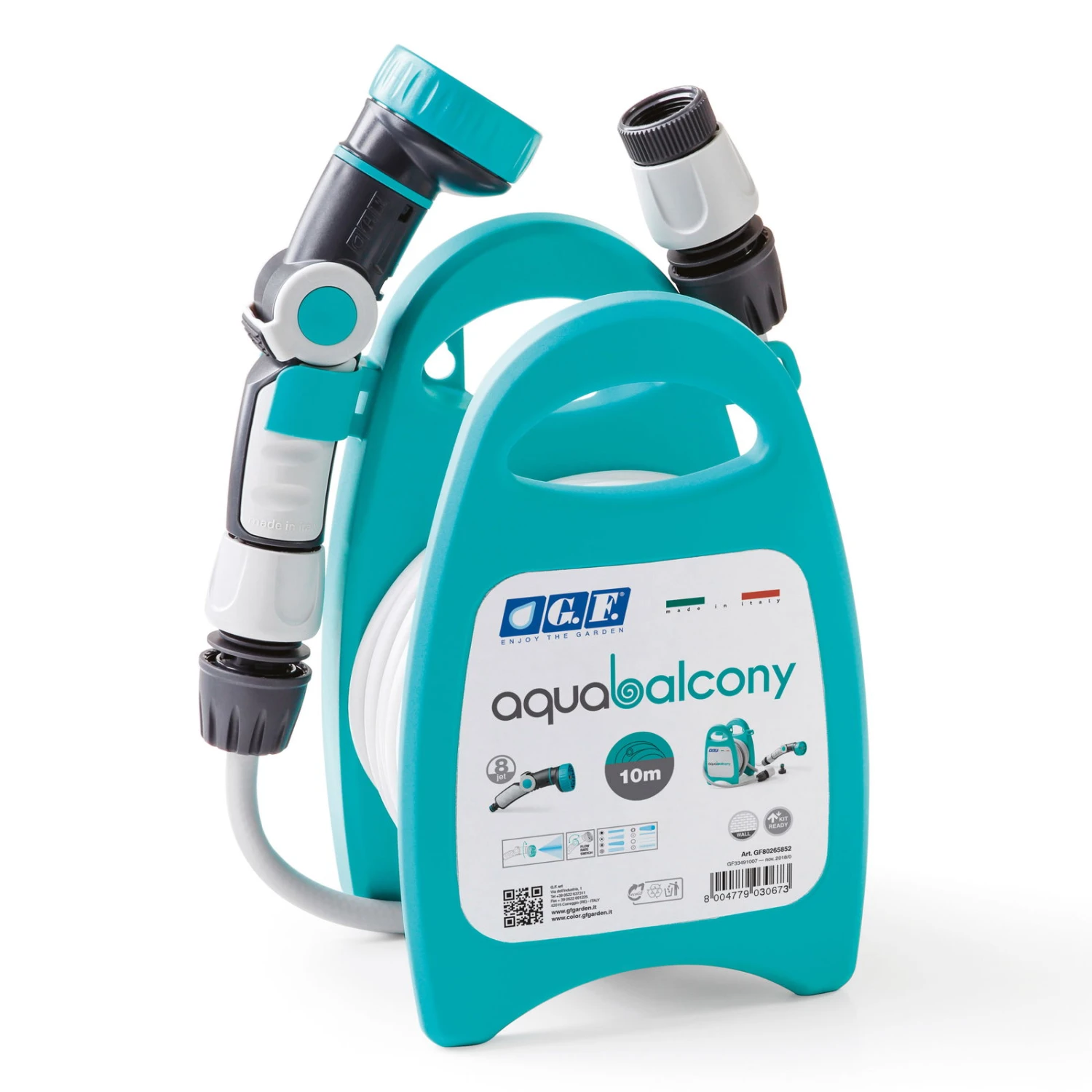 Aqua Balcony Schlauchtrommel Mit 10 M Schlauch, Aquamarin 3 Aqua Balcony Schlauchtrommel Mit 10 M Schlauch, Aquamarin