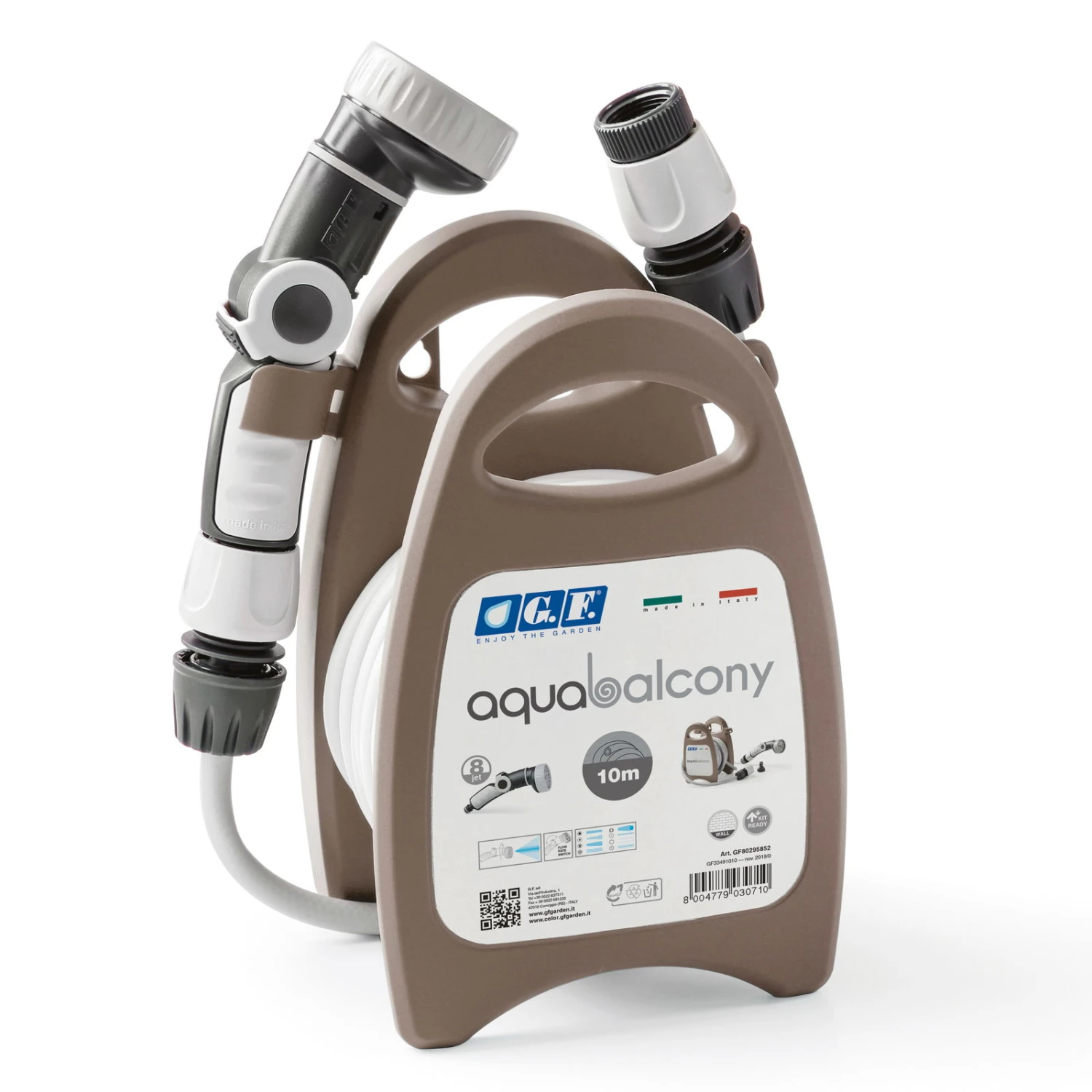 Aqua Balcony Schlauchtrommel Mit 10 M Schlauch, Braun 3 Aqua Balcony Schlauchtrommel Mit 10 M Schlauch, Braun