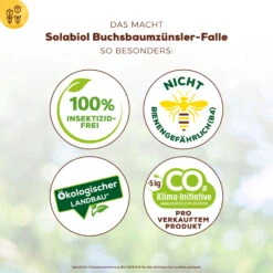 Solabiol Buchsbaumzünsler-Falle, Ausreichend Für Bis Zu 180 M² -Gartenbedarf Geschäft 0950200723 Buchsbaumzuensler Falle fuer bis zu 180qm Flaeche 3 107234