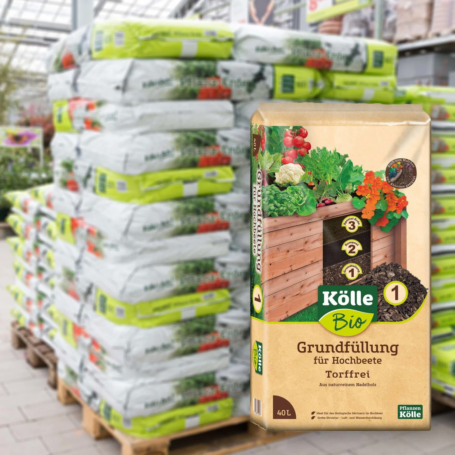 Hochbeet-Grundfüllung, 1800l, 45 Sack à 40 L, Ohne Zusätzliche Versandkosten 3 Hochbeet-Grundfüllung, 1800l, 45 Sack à 40 L, Ohne Zusätzliche Versandkosten