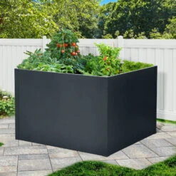 Hochbeet Mit Doppelwand, Anthrazit -Gartenbedarf Geschäft 0980250151 Hochbeet mit Doppelwand 3 94166