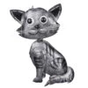 Kölle Gartenfigur Katze Felix, Silber, 41 X 30 X 11 Cm -Gartenbedarf Geschäft 0980305942 koelle katze felix silber 41x30x11 cm 68858