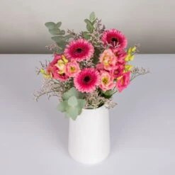 Gemischter Blumenbund 'Glücksmoment' Inkl. Gratis Grußkarte 7 Gemischter Blumenbund 'Glücksmoment' Inkl. Gratis Grußkarte -Gartenbedarf Geschäft 1025700003 DIY Mixbund Gluecksmoment Gerbera Lisianthus Euka Statice 2 94526