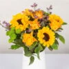 Gemischter Blumenbund 'Sommergruß' Inkl. Gratis Grußkarte -Gartenbedarf Geschäft 1025700005 DIY Mixbund Sommergruss Helianthus Rose Santini Statice 2 d 100172