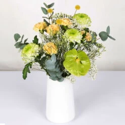 Gemischter Blumenbund 'Grüne Schönheit' Inkl. Gratis Grußkarte -Gartenbedarf Geschäft 1025700013 DIY Mixbund Gruene Schoenheit Nelke Zembla Crasp Euka Gypso Stat Anth 1 94427