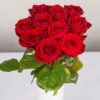 Blumenbund Mit Rosen 'Red Naomi', 10er-Bund, Rot, Inkl. Gratis Grußkarte -Gartenbedarf Geschäft 1045500002 Rose Red Naomi 10er Bund 60cm 2 1 d 100187