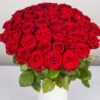 Blumenbund Mit Rosen 'Red Naomi', 50er-Bund, Rot, Inkl. Gratis Grußkarte -Gartenbedarf Geschäft 1045500006 Rose Red Naomi 50er Bund 60cm 1 1 d 100191