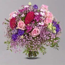 Blumenstrauß 'Blütenzauber' Inkl. Gratis Grußkarte -Gartenbedarf Geschäft 1110600039 Bluetenzauber grau 103417