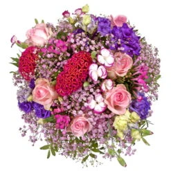 Blumenstrauß 'Blütenzauber' Inkl. Gratis Grußkarte -Gartenbedarf Geschäft 1110600039 Bluetenzauber D35cm 2 5583