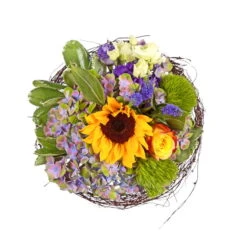 Blumenstrauß 'Sonnenkind' Inkl. Gratis Grußkarte -Gartenbedarf Geschäft 1110600051 Sonnenkind D25cm 2 5590