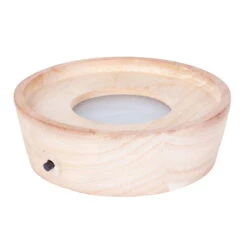 Monstera 'Water Roots' In Glasvase Ohne Erde Ø 12cm, Mit LED-Holzuntersetzer -Gartenbedarf Geschäft 1530102426 Monstera ob Monkey Mask in GlasvaseLED 12cm H30cm ohne Erde 7 86994