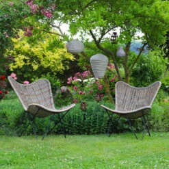Bistro-Set 'Butterfly', 3-tlg., Braun -Gartenbedarf Geschäft 2950100589 2950100670 2950100680 2950100686 2950100689 3910302628 113717 2