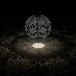 Solarlaterne 'Round 30', Taupe, Ø 30 X 29 Cm -Gartenbedarf Geschäft 2950100681 2950100682 Rond 30 2 105795