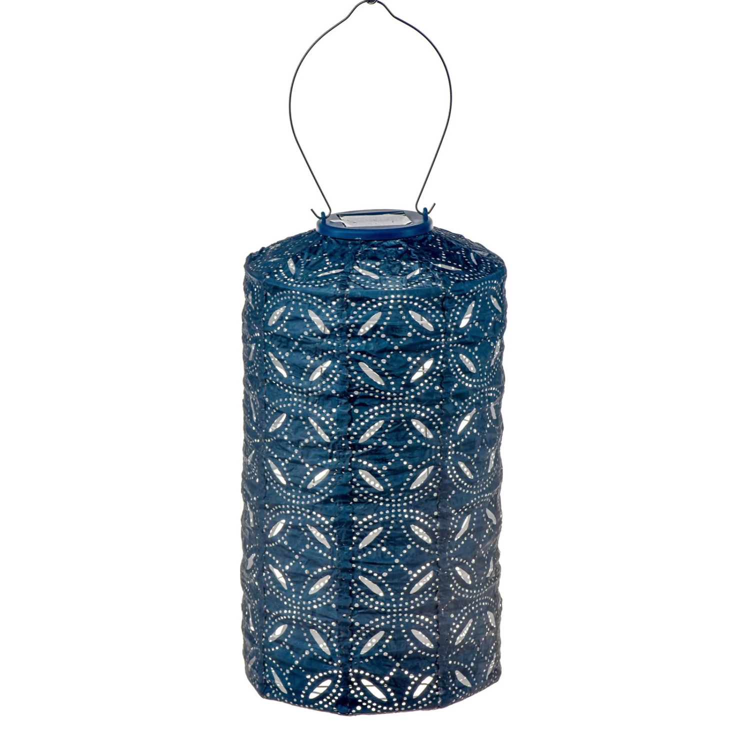 Solarlaterne 'Cylinder 18 Mandela', Petrol, Ø 18 X 33 Cm 3 Solarlaterne 'Cylinder 18 Mandela', Petrol, Ø 18 X 33 Cm