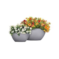 LECHUZA® Pflanzschale Cubeto Steingrau -Gartenbedarf Geschäft 3210103386 Pflanzschale Cubeto steingrau D40cm Erdvol11 5l 02 38976