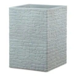 Pflanzgefäß 'Muretto High', Eckig, Stein, Grau, Kunststoff