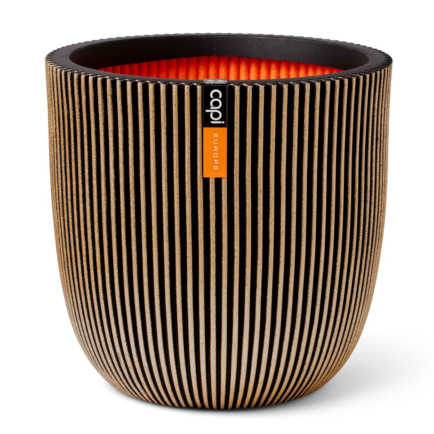 Pflanzgefäß 'Groove', Gold, Ø 35 X H 34 Cm 3 Pflanzgefäß 'Groove', Gold, Ø 35 X H 34 Cm