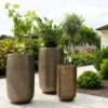 Pflanzgefäß 'Rowen', Gold, Ø 41 X H 72 Cm -Gartenbedarf Geschäft 3210801630 3210801631 3210801632 3210801633 Pflanzgefaess Rowen gold 7 115019