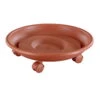Wagner Multi Pflanzenroller "Serie K" Terracotta, Mit 3 Doppelrollen, Ø Ca. 35 Cm -Gartenbedarf Geschäft 3220100284 MultiRoller SerieK terracotta rund D35cm 3Doppelrollen 38894