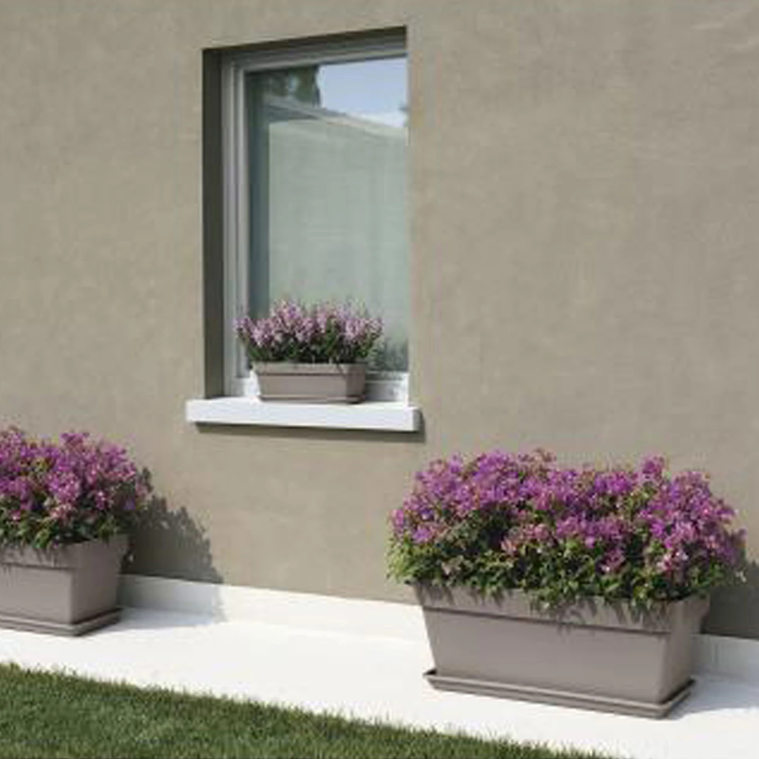 Euro 3 Plast Pflanzkasten "Mitu Pac" In Anthrazit 3 Euro 3 Plast Pflanzkasten "Mitu Pac" In Anthrazit