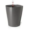 Lechuza Deltini Premium, Anthrazit-metallic, All-in-One-Set -Gartenbedarf Geschäft 3325100053 Deltini Premium anthrazit All in One Set D14xH18cm RGB 7555