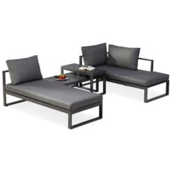 Best Loungegruppe 'Navarino', 4lgt., Anthrazit 10 Best Loungegruppe 'Navarino', 4lgt., Anthrazit -Gartenbedarf Geschäft 3910302684 Loungegruppe Navarino 4tlg anthrazit anthrazit 3 100747