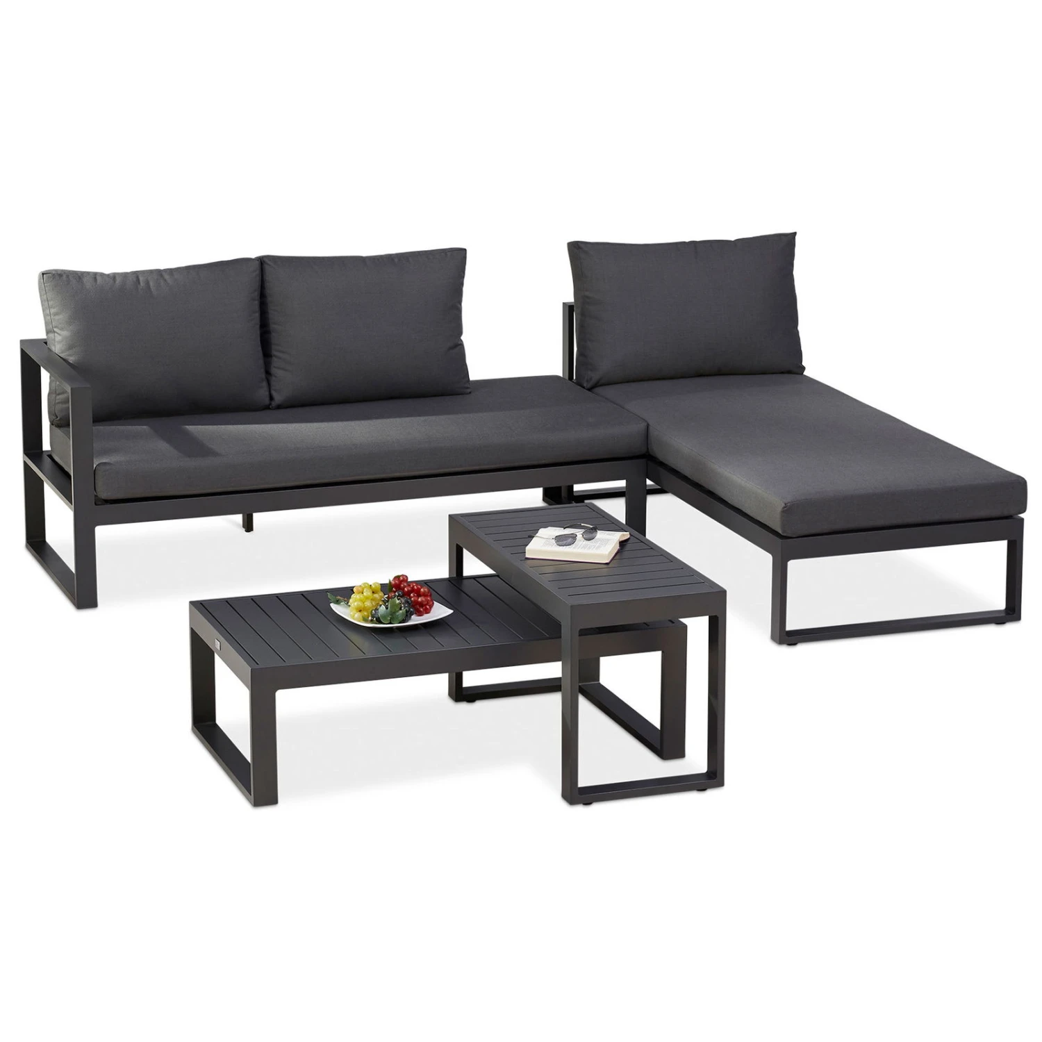 Best Loungegruppe 'Navarino', 4lgt., Anthrazit 3 Best Loungegruppe 'Navarino', 4lgt., Anthrazit