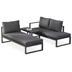 Best Loungegruppe 'Navarino', 4lgt., Anthrazit 9 Best Loungegruppe 'Navarino', 4lgt., Anthrazit -Gartenbedarf Geschäft 3910302684 Loungegruppe Navarino 4tlg anthrazit anthrazit 5 100746