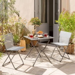 Lafuma Klappstuhl 'Chaise Balcony II', Terra, Ca. 83 X 44 X 48 Cm -Gartenbedarf Geschäft 3910302715 Klappstuhl Chaise Balcony II Batyline terre 20 118637