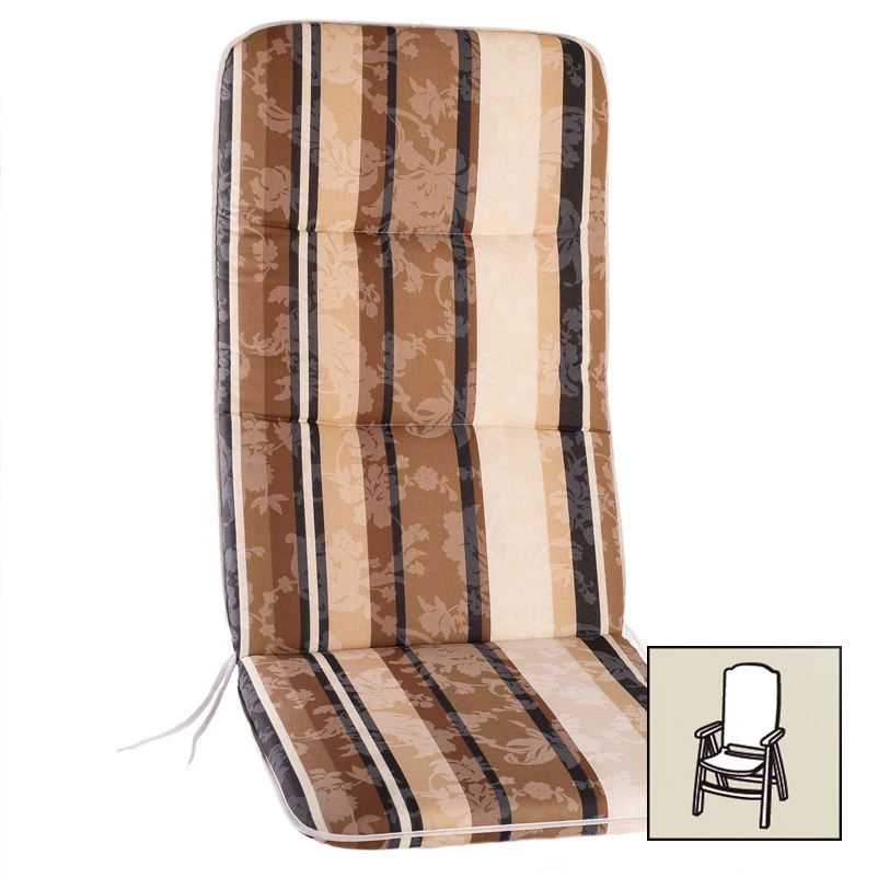 Best Hochlehnerauflage Braun, Ca. 120 X 50 X 6 Cm 3 Best Hochlehnerauflage Braun, Ca. 120 X 50 X 6 Cm