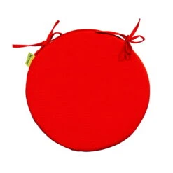 Stuhlauflage 'Rogra', Rot, Ca. Ø 39 X 3,5 Cm