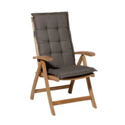 Madison Hochlehnerauflage 'Oxford Outdoor', Taupe, Ca. 123 X 50 Cm -Gartenbedarf Geschäft 3910409017 Hochlehnerauflage Oxford Outdoor Taupe 3 97627