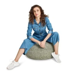 Best Pouf 'Ronda', Natur, Ca. 55 X 55 X 41 Cm -Gartenbedarf Geschäft 3910409174 Pouf Ronda naturel 3 100708