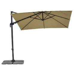 Sonnenschirm Rhodos Eco Twist, Ca. 270 X 270 Cm, Taupe -Gartenbedarf Geschäft 3910502591 Sonnenschirm Rhodos eco Twist ca270x270cm taupe 09 48748