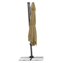 Sonnenschirm Rhodos Eco Twist, Ca. 270 X 270 Cm, Taupe -Gartenbedarf Geschäft 3910502591 Sonnenschirm Rhodos eco Twist ca270x270cm taupe 10 48749