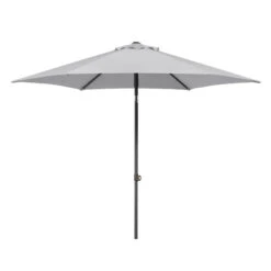 Mittelstockschirm 'Sevilla', Ø Ca. 270 Cm -Gartenbedarf Geschäft 3910503154 Sonnenschirm Sevilla silbergrau 1 90481